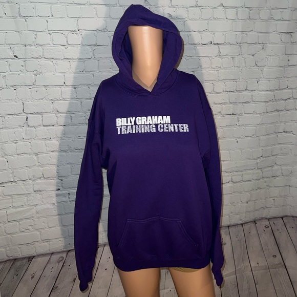 OarsMan Tops - OarsMan Dark Purple & White Hoodie size XL